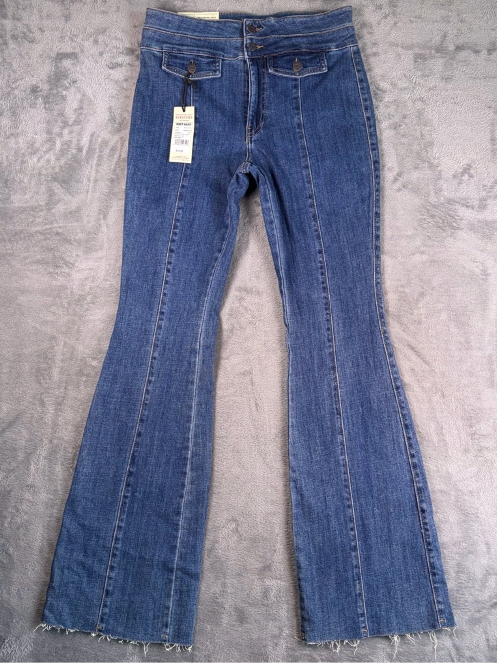 Idyllwind High Rise Bootcut Jeans Women's 8/34L Blue Stretch Denim Western Y2K - Picture 1 of 16